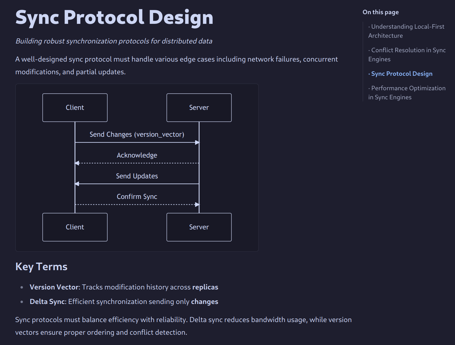 summary view